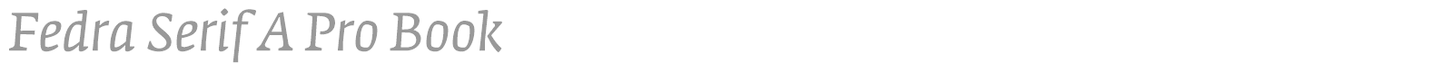 Fedra Serif B Pro font preview